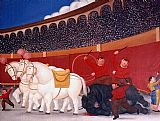 Fernando Botero Famous Paintings - El Arrastre